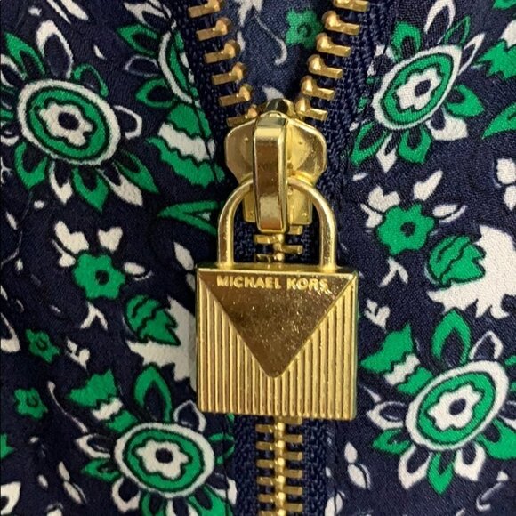 Michael Kors blue white and green paisley … - Picture 4 of 7